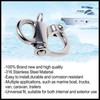 Pair of Stainless Steel 316 Fixed Snap Shackle，Quick Release Fixed
