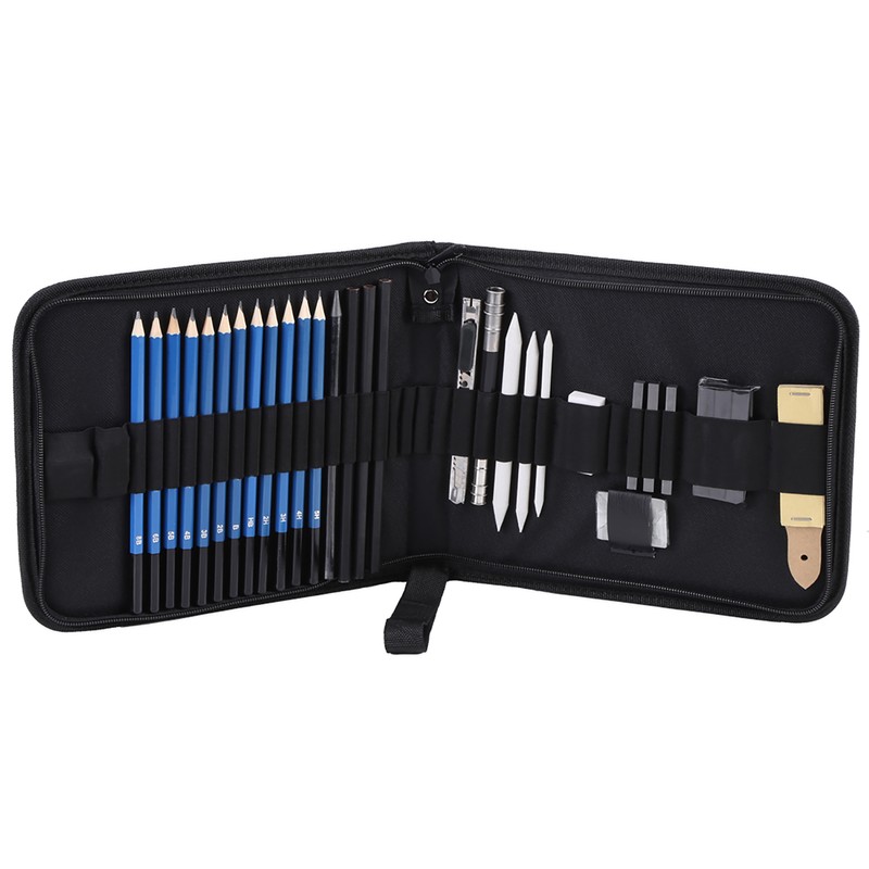 33pcs H&amp;B Sketching Pencils Drawing and Sketch Kit Set with