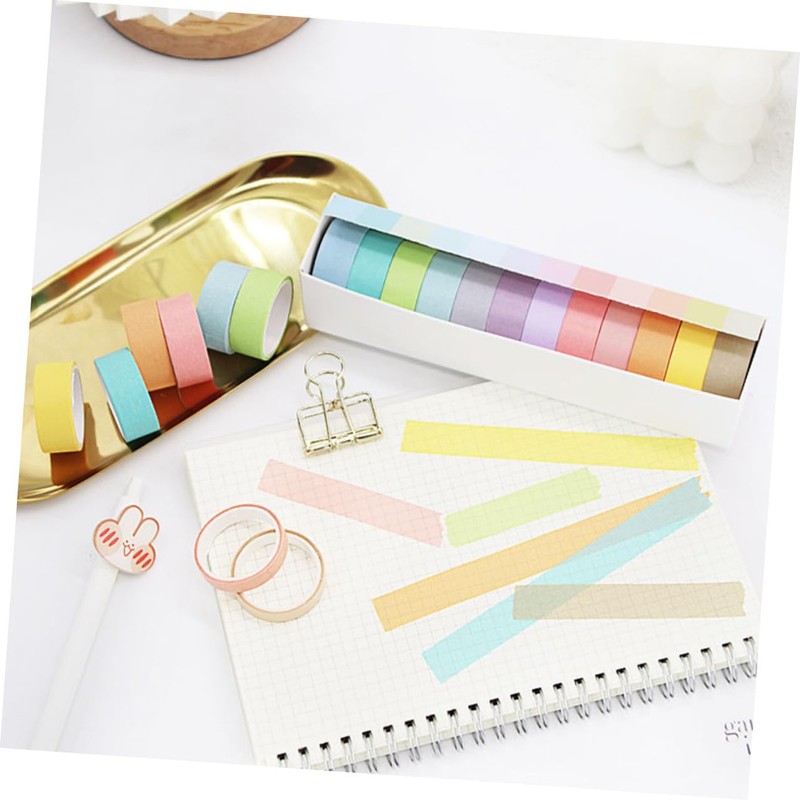 TEHAUX Set de 12 Rollos de Cinta Washi de 15