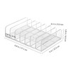 BIUDECO Acrylic Eyeshadow Palette Organizer Divided Makeup Storage Stand with