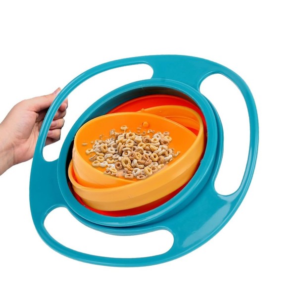 Magic Bowl, Baby Bowl, 360° Rotatable, Gyroscopic Bowl for Baby,
