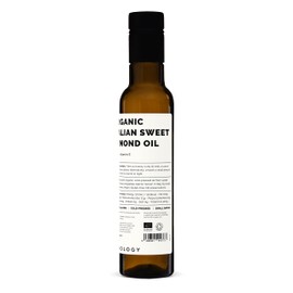 100% Organic Sweet Almond Oil 8.5 fl oz - Cold-Pressed - Premium Food Grade - Rich in Skin-Nourishing Vitamin E - Straight from Farm in Italy - Non-GMO - No Additives or Preservatives - Recyclable Glass Bottle