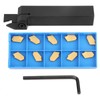 ZQ2020R-3 Lathe Grooving Turning Tool Holder 10pcs SP300 Carbide Inserts