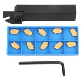 ZQ2020R-3 Lathe Grooving Turning Tool Holder   10pcs SP300 Carbide Inserts  Wrench