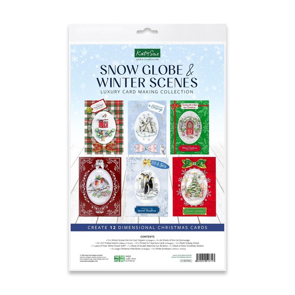 Katy Sue Snow Globe & Winter Scenes Luxury Christmas Card