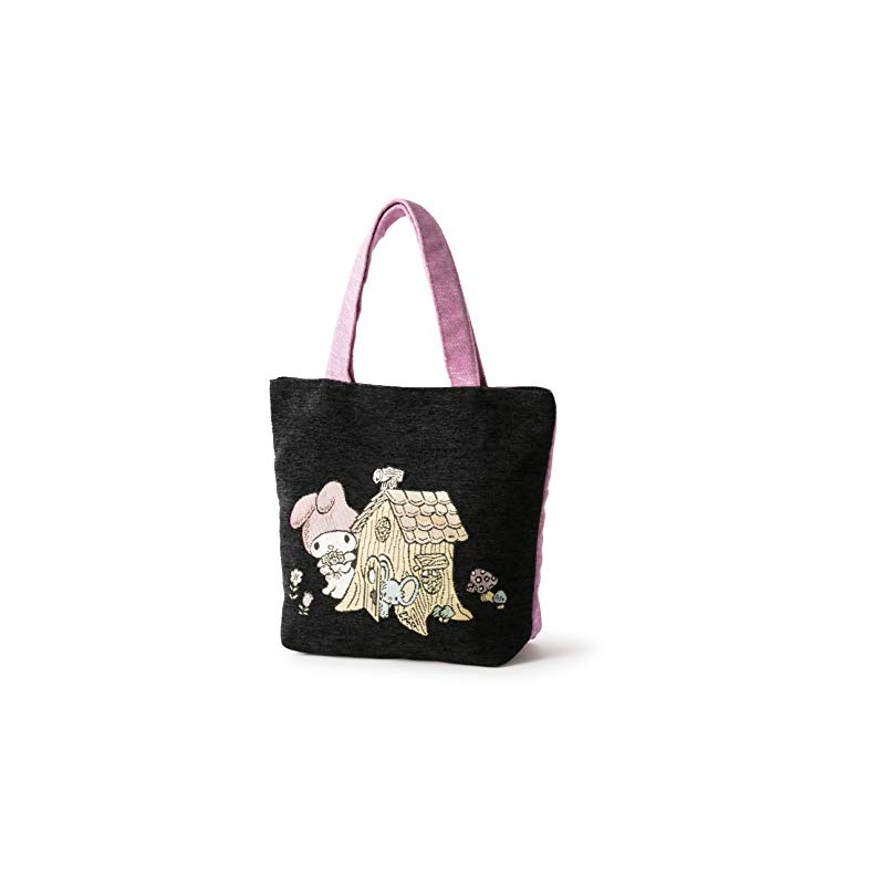 Marushin 3335006600 Black My Melody Lunch Tote H 10.2 x