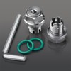 DEEFILL M14.1-1.5 x 15mm Oversize Piggyback Oil Drain Plug, Stainless