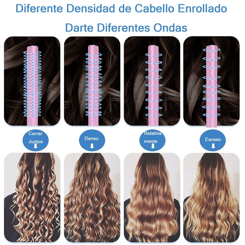 Rizos Sin Calor para Onda Natural, Rizadores de Cabello Sin