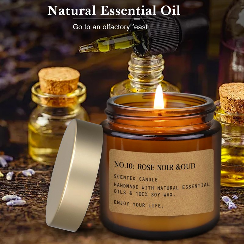 12 Pack Aromatherapy Candles for Home Scented, Aromatherapy Jar Candle