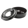 5 3/4 Black Melamine Windproof Ashtray by Beaumont