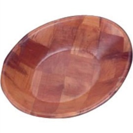 Olympia Oval Wooden Serving Bowl - Large, Brown, Size: 305(W)x 229(L)mm/12 x 9 inch, Wooden Food Bowl, Serving Bowl for Parties, Designed for Dry Food Use, L093