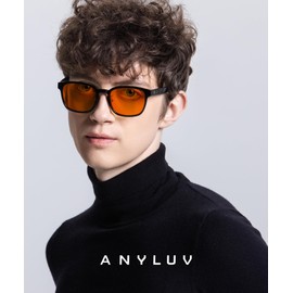 ANYLUV Mens Blue Light Glasses, Men Women Blue Light Blocking Glasses Computer Screen for Eye Protection