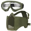 VPZenar Military Helmet,Airsoft Mask Full Face Protection and Googles,MICH Helmets