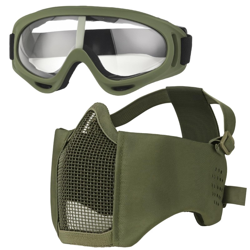 VPZenar Military Helmet,Airsoft Mask Full Face Protection and Googles,MICH Helmets