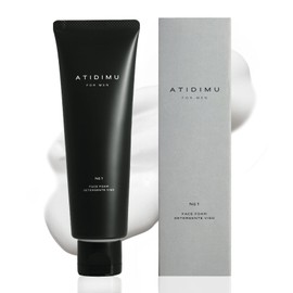 ATIDIMU Face Foam, Men's, Pore Care, Sebum Prevention, Moisturizing, Retinol Derivative, Suitable for Sensitive and Dry Skin, Moisture Foam Type, Suitable for Women, Made in Japan, 3.5 oz (100 g)