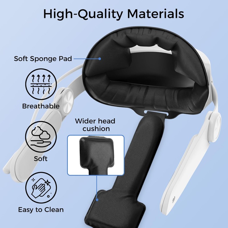 Head Strap for Oculus Quest 3, Adjustable Elite Strap Replacement,
