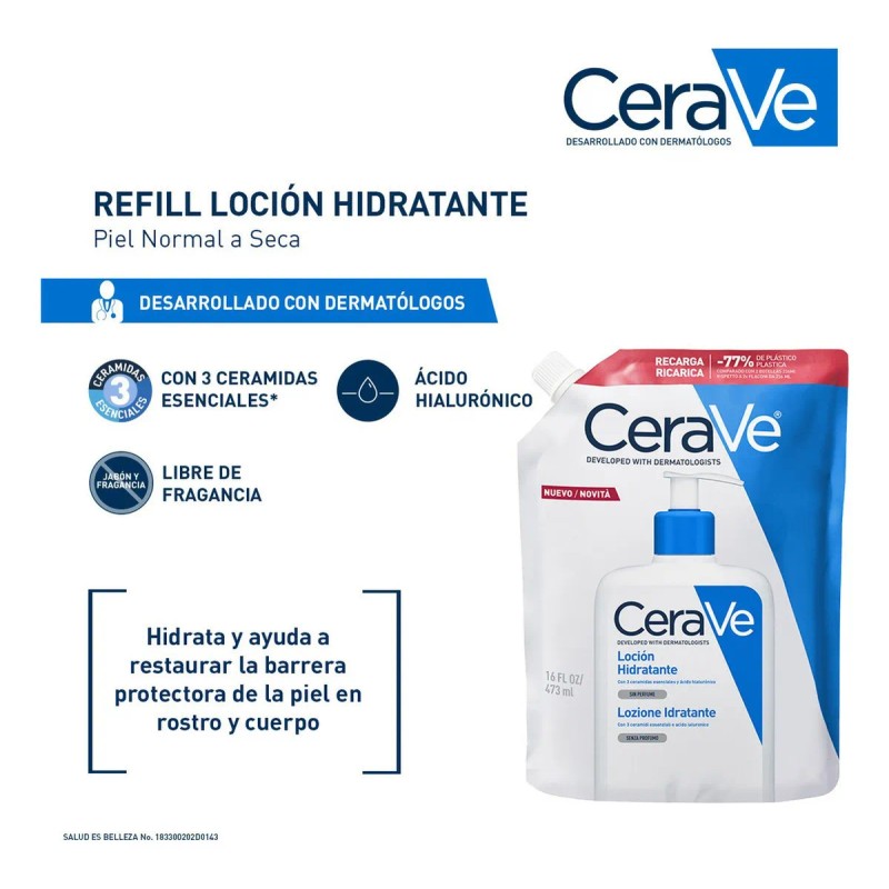Recarga Loción Cerave Hidratante 473 ml