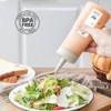 Sunch Craft 3 Pcs Condiment Squeeze Bottle 350ML/11.8OZ Ketchup Salad