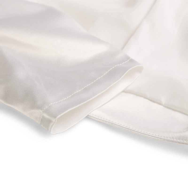 Bolerose formal satin long sleeve Bolero jacket - off-white, size: