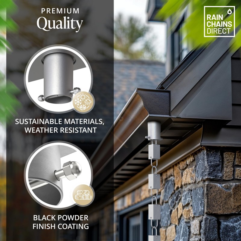 Rain Chains Direct Rain Chains Direct - Rain Chain Gutter