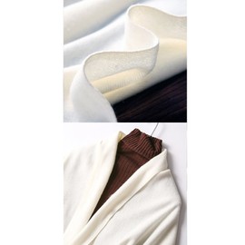 maikun Women's Scarf, Large Scarf, Wool, Scarf, Women's, Large Stole, Wedding, Thick, Student, Solid Color, Pair of Birthdays Gift, Christmas Gift, wool-white