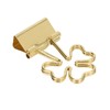 100pcs Flower Shape Binder Clips Strong Clamping Force Metal Cute