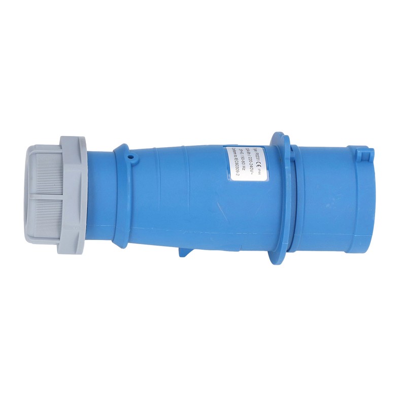 Industrial Socket IP44 Waterproof Brass Contact Aviation Connector 2P+E 32A