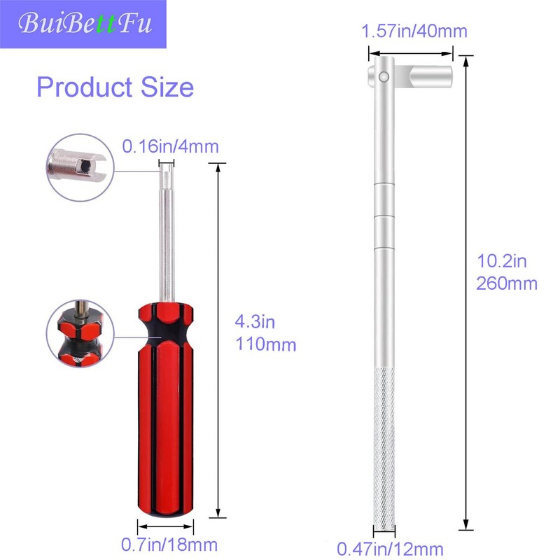 BuiBettFu TR413 Valve Stem Puller Setup Toolkit 1 x Valve