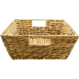 JADE TEMPLE 360271 Decorative Basket made of Water Hyacinth.