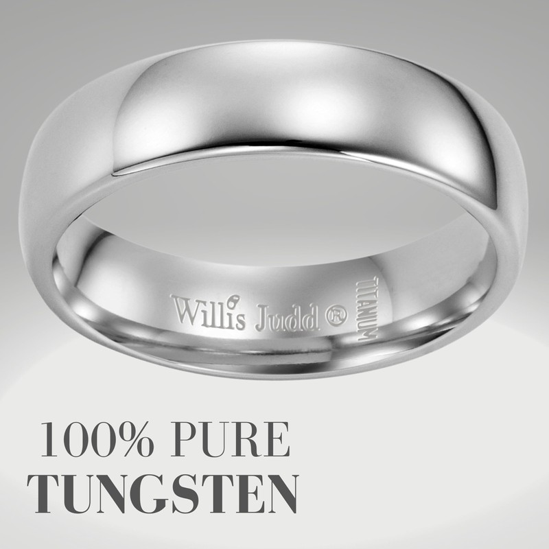 Willis Judd Forever Together Mens Tungsten Ring in Fit Box