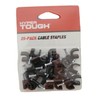 Hyper Tough Black Plastic Staples for 1/4 Diameter Coaxial Cable