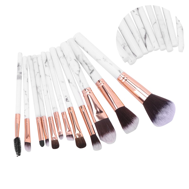 12pcs Portable Makeup Brush Set Eye Shadow Concealer Blusher Brush