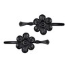 RTZEN Decorative Metal Curtain Tiebacks - Farmhouse Wrought Iron Curtain