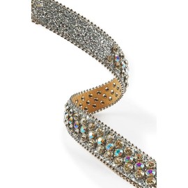 Silas Rockstar Silver Logo Belt - Size: 44, Color: Silver