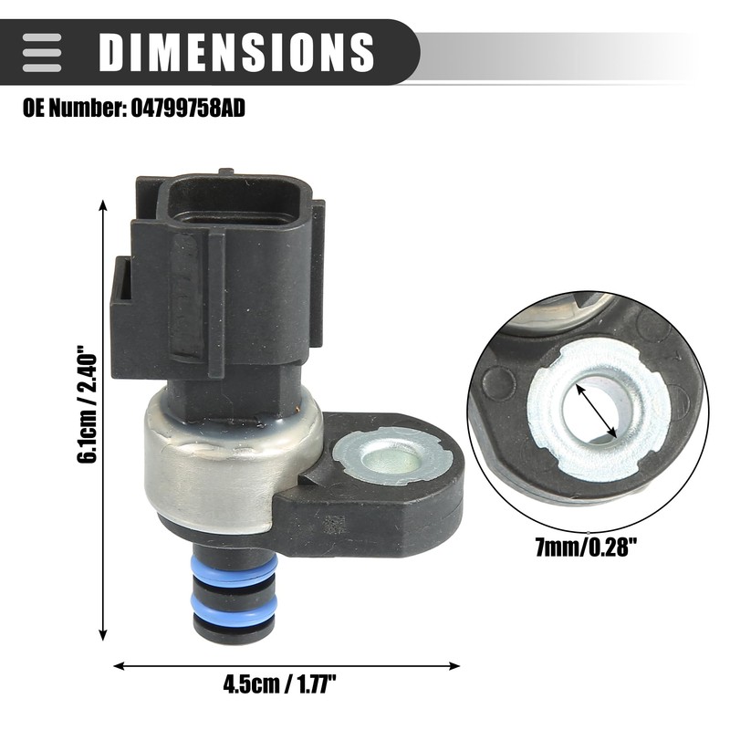 X AUTOHAUX Car Transmission Governor Pressure Sensor Transducer, for Ram