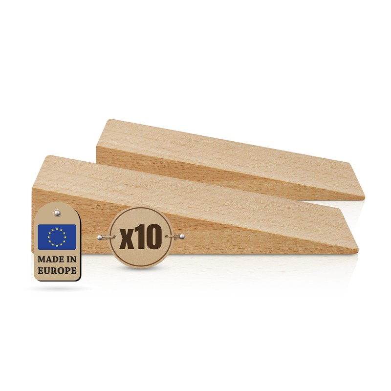 Tolux Wooden Wedges, 80 × 25 × 20 mm (3.15"