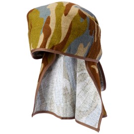 Kajimeiku Sweat Towel Head Cap, Solid Color, Towel Head Cap, green