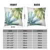 Kwlegh Monstera Palm Leaf Pillow Covers 18x18 Set of 2