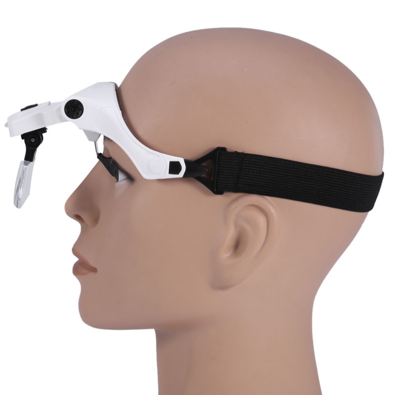 New 5 Lens Headset Magnifier With LED Lights Hand Free
