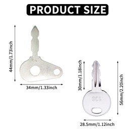 DEFIYEAR 4PCS Dumper Keys, Master Plant Key Set for Heavy Construction Machinery, Compatible for Thwaites Dumper Key, Lucas T250, JCB/Bomag Excavators T250 92274 14607 1051