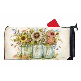 Studio M MailWraps Bee Spring Bouquet, The Original Magnetic Decorative Mailbox Cover, Made in USA, Superior Weather Durability, Standard Size fits 6.5W x 19L Inch Mailbox