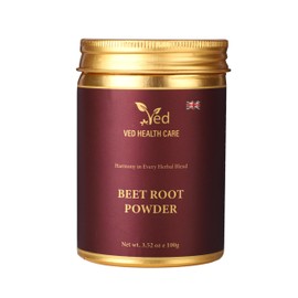 VED Organic Beet Root Powder, Support to Digestive System, Skin and Strengthen Hair,100g