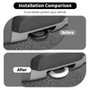 White Front Bumper Tow Hook Covers Compatible with F150 2009-2025