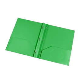 KEERADS Pappe Ordner mit zwei, drei Löcher, Zinkenverschlüsse, Briefgröße, extra robuste Ordner, 2025 (Green, One Size)