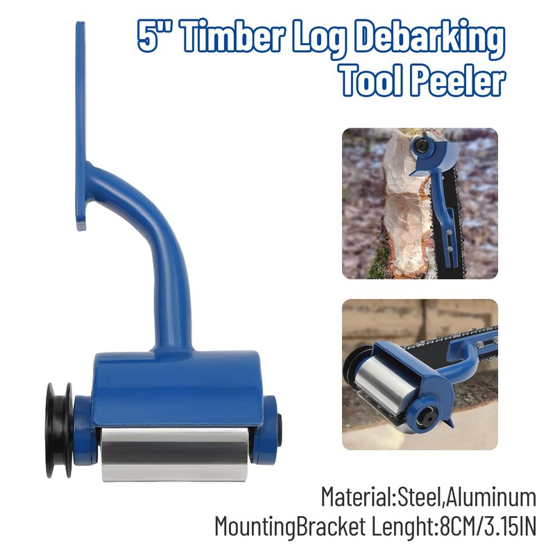 RudiUsoy Log Peeler, 5'' Log Debarking Tool As Chainsaw Debarker