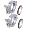 2 Sets KF-25 Aluminium Wing Nut Hinge Clamp + KF25