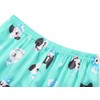 Beezizac Silky Satin Pajama for Girls - Green Dogs Coat