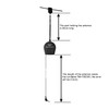 XHDATA AN-80 Shortwave Reel Antenna FM SW External Antenna Whip
