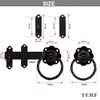 TERF® Heavy Duty Antique Black Twisted Ring Gate Latch Door
