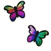 Celamirio Iridescence Butterfly Stickers Disposable Nipple Covers 2 Pairs